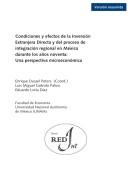 Cover of: Condiciones y Efectos de La Inversion Extranjera Directa y del Proceso de Integracion Regional En Mexico Durante Los A~nos Noventa: Una Perspectiva Mi (Serie Redint)