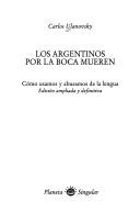 Cover of: Argentinos Por La Boca Mueren, Los (Nuevo) by Carlos Ulanovsky