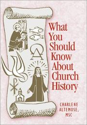 Cover of: What You Should Know About Church History (What You Should Know About... Series)