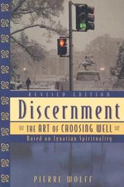 Cover of: Discernment by Wolff, Pierre