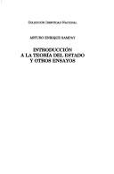 Cover of: Introduccion a la Teoria del Estado