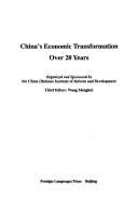 Cover of: China's Economic Transformation Over 20 Years