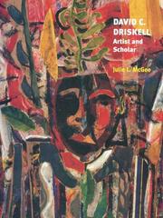 Cover of: David C. Driskell by Julie L. McGee