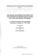 Cover of: Wandel der Dörfer und Städte und die gegenseitige Beeinflussung in der Zeit nach dem ersten Weltkrieg: II. Finnisch-Sowjetisches Ethnographisches Symposium in Moskau 18.-22.4.1983