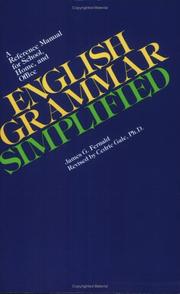 Cover of: English grammar simplified | James Champlin Fernald