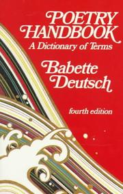 Poetry handbook by Babette Deutsch