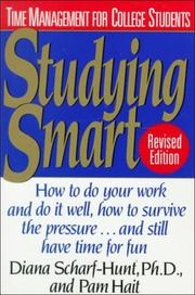 Cover of: Studying smart by Diana Scharf-Hunt, Diana Scharf-Hunt