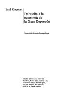 Cover of: de Vuelta a la Economia de La Gran Depresion by Paul R. Krugman
