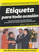 Cover of: Etiqueta Para Toda Ocasin