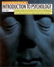 Cover of: HarperCollins College Outline Introduction to Psychology (Harpercollins College Outline Series) by Ann L. Weber