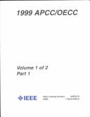 Cover of: Proceedings APCC/OECC'99: Fifth Asia-Pacific Conference on Communications and Fourth Optoelectronics and Communications Conference : APCC/OECC'99 ; [joint conference held] October 18-22, 1999, Friendship Hotel, Beijing China