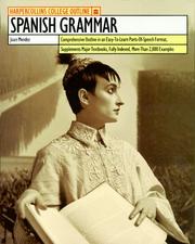 Cover of: HarperCollins College Outline Spanish Grammar (Harpercollins College Outline Series)