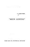 Cover of: "Mein Leipzig" by S. J. Kreutner