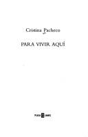 Cover of: Para Vivir Aqui/In Order to Live Here