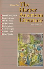 The Harper American literature cover