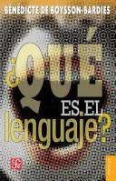 Cover of: Â¿Que es el lenguaje?