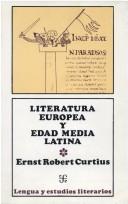Cover of: Literatura Europea y Edad Media Latina - Tomo 1