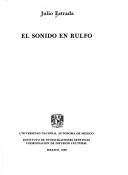 Cover of: El sonido en rulfo (Monografias de arte)