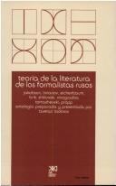 Cover of: Teoria de La Literatura de Los Formalistas Rusos