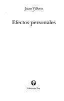 Cover of: Efectos Personales
