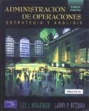 Cover of: Administracion de Operaciones - Con 1 CD - 5b* Edic by Lee J. Krajewski