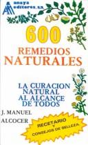 Cover of: 600 Remedios Naturales