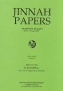 Cover of: Jinnah Papers: Pakistan at Last 26 July - 14 August 1947 First Series, Volume IV (Quaid-I-Azam Mohammad Ali Jinnah Papers)