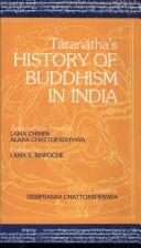 Cover of: Taranatha's History of Buddhism in India by Debiprasad Chattopadhyaya