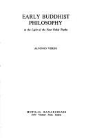 Cover of: Early Buddhist Philosophy in the Light of the Four Noble Times