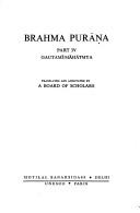 Cover of: Brahma-Purana, Part 4