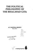 Cover of: The Political Philosophy of the Bhagavad Gita