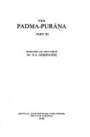 Cover of: Padma-Purana, Part 3 (Padma-Purana)
