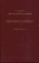 Cover of: Account of the Island of Ceylon