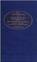 Cover of: Rajavaliya by B. Gunasekara