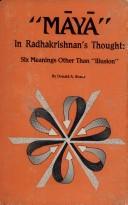 Cover of: Maya in Radhakrishnan's Thought by Donald Braue