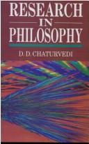 Cover of: Research in Philosophy