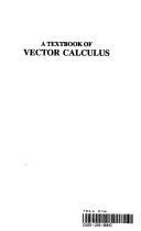 Cover of: Textbook of Vector Calculus