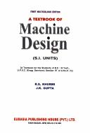 Cover of: Textbook of Machine Design by ASHOK PRADHAN, J.K. Gupta