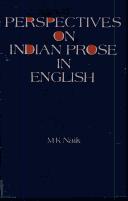 Cover of: Perspectives on Indian Prose in English by M.K. Naik
