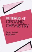 Cover of: Dictionary of Organic Chemistry