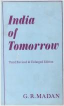 Cover of: India of Tomorrow