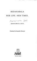Cover of: Bedanabala by Mahāśvetā Debī