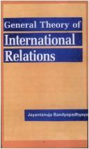 Cover of: A General Theory of International Relations