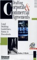 Cover of: Drafting Corporate and Commercial Agreements by Rodney D. Ryder