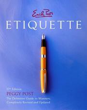 Cover of: Emily Post's Etiquette, 17th Edition (Thumb Indexed) by Peggy Post