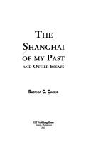 Cover of: The Shanghai Of My Past and other essays