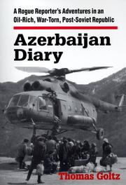 Cover of: Azerbaijan Diary by Thomas Goltz