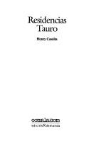 Cover of: Residencias Tauro by Henry Casalta C.