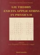 Cover of: Lie Theory and Its Applications in Physics II by V. K. Dobrev, Joachim Hilgert