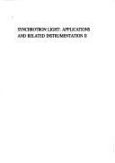 Cover of: Synchrotron Light: Applications and Related Instrumentation II  by Aldo Craievich, Aldo Craievich